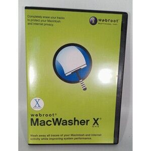 Webroot MacWasher X Washer Disk with Paperwork